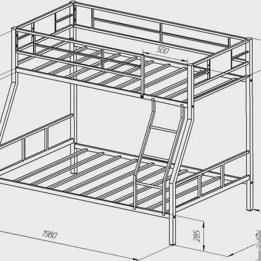 Двухъярусная кровать «Гранада 1КВ»